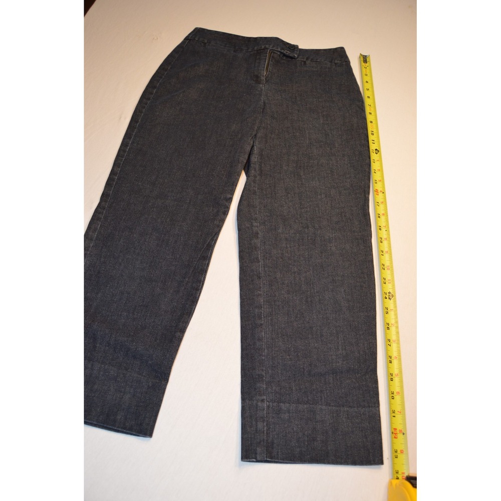 Talbots Petites Stretch Women's Pants Size 6 Black Straight Leg